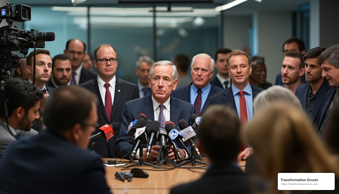 press conference during corporate crisis - crisis communication consultant