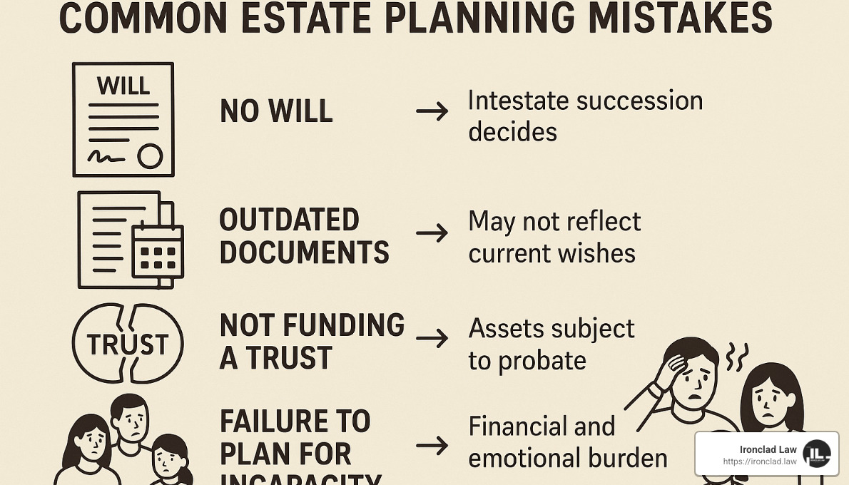 common estate planning mistakes and their consequences - lawyers specializing in trusts and wills