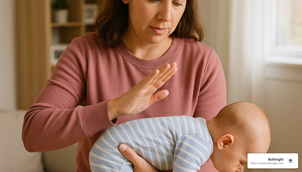 demonstration of infant back blow technique for choking -  Guide to Preventing Choking in Babies and Toddlers