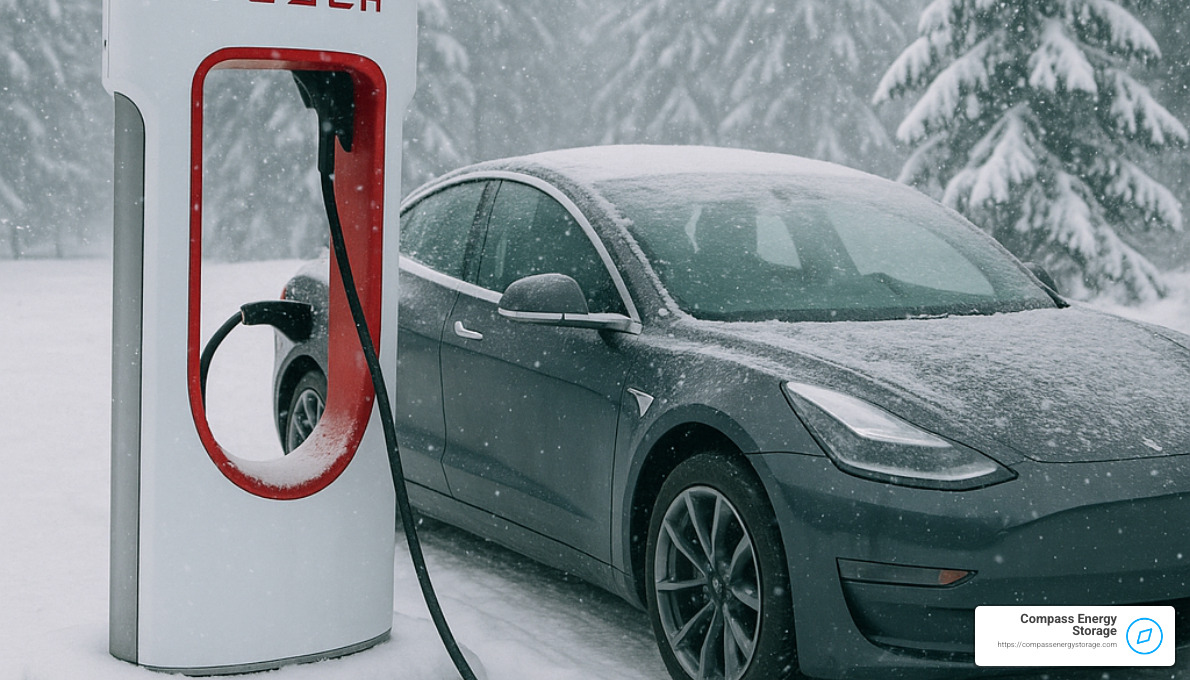 Karlı ortamda Tesla şarjı - Tesla LFP bataryası %100'e kadar şarj oluyor