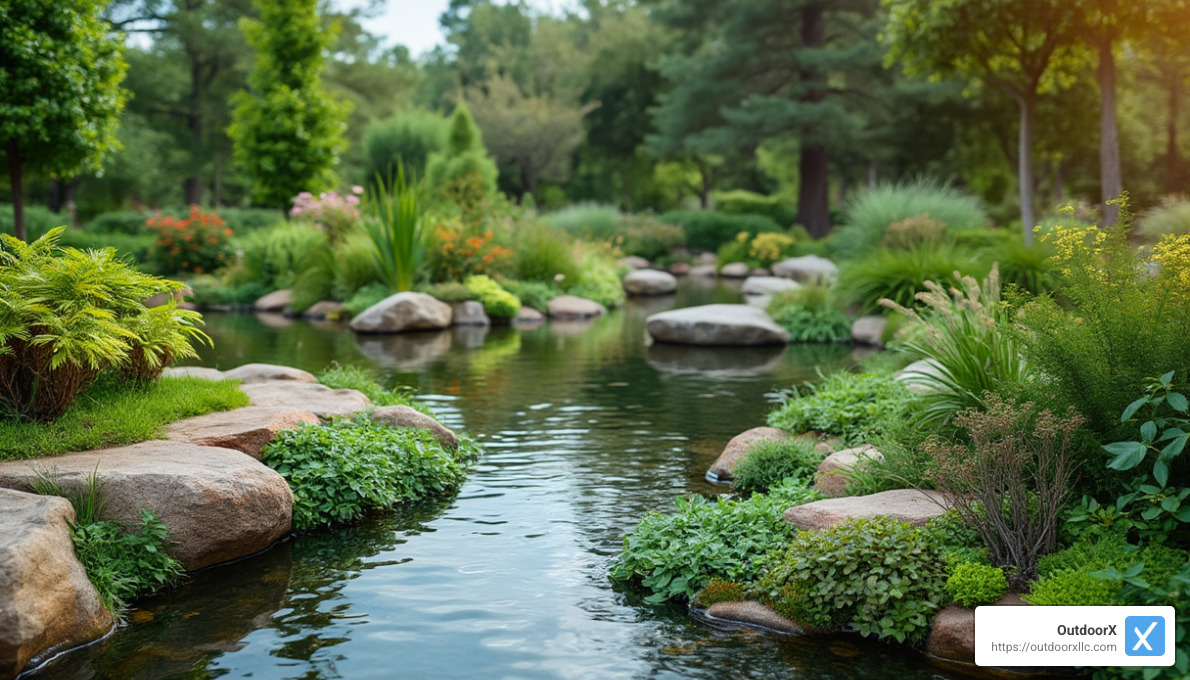 sustainable corporate landscape with native plants and water features - corporate landscaping companies sustainable corporate landscape with native plants and water features - corporate landscaping companies