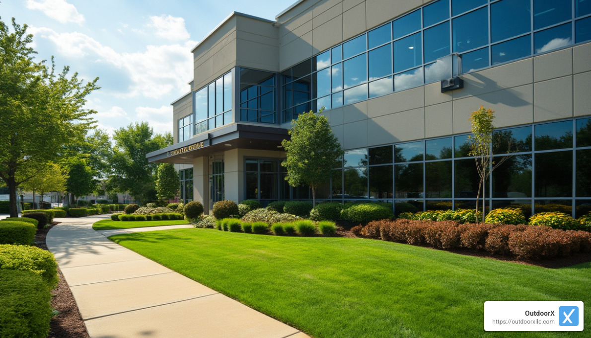 landscaped corporate office building with manicured gardens - corporate landscaping companies landscaped corporate office building with manicured gardens - corporate landscaping companies