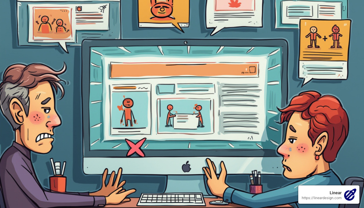 Common CRO mistakes showing dark patterns, premature testing, ignoring user feedback, and manipulative tactics - what is conversion rate optimization
