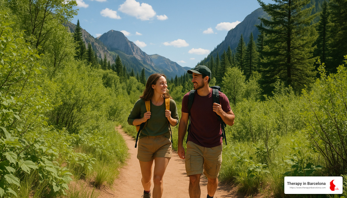 couple hiking in nature - activities to do as a couple