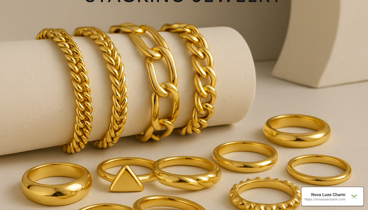 Missoma stacking jewelry collection featuring gold vermeil pieces and designer collaborations - Affordable luxury jewelry