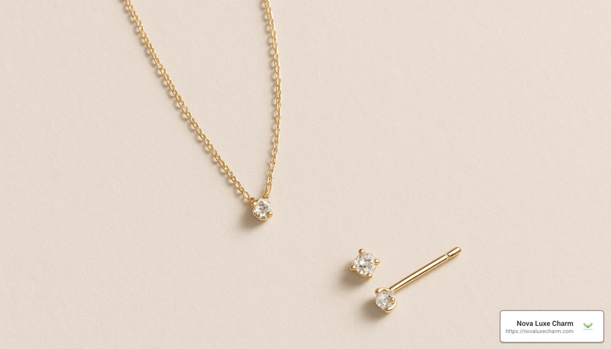 Stone and Strand everyday fine jewelry featuring small diamonds and minimalist designs - Affordable luxury jewelry
