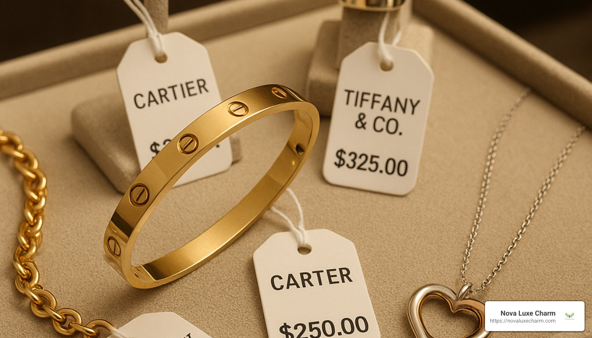 Pre-owned luxury jewelry from designer brands at discounted prices - Affordable luxury jewelry