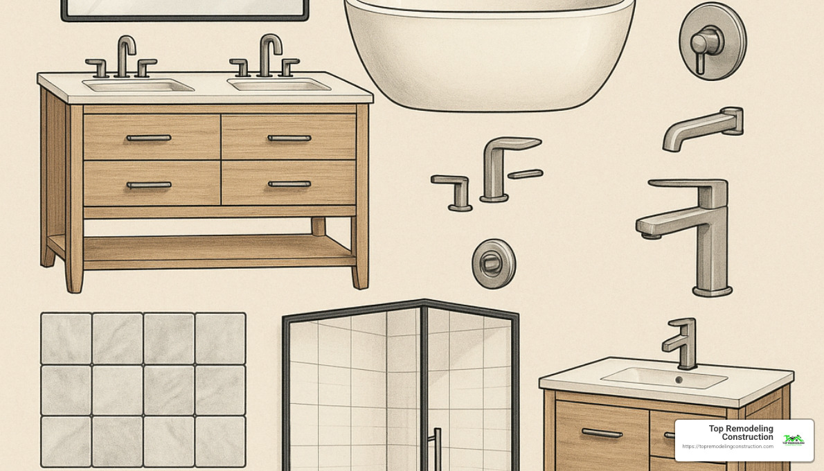detailed bathroom remodel components - bathroom remodel cost las vegas