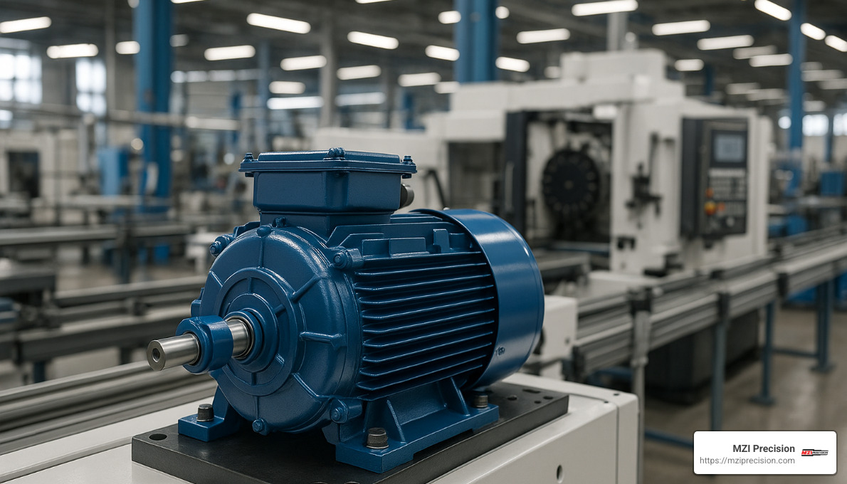 restored electric motor operating in manufacturing setting - electric motor service and repair restored electric motor operating in manufacturing setting - electric motor service and repair