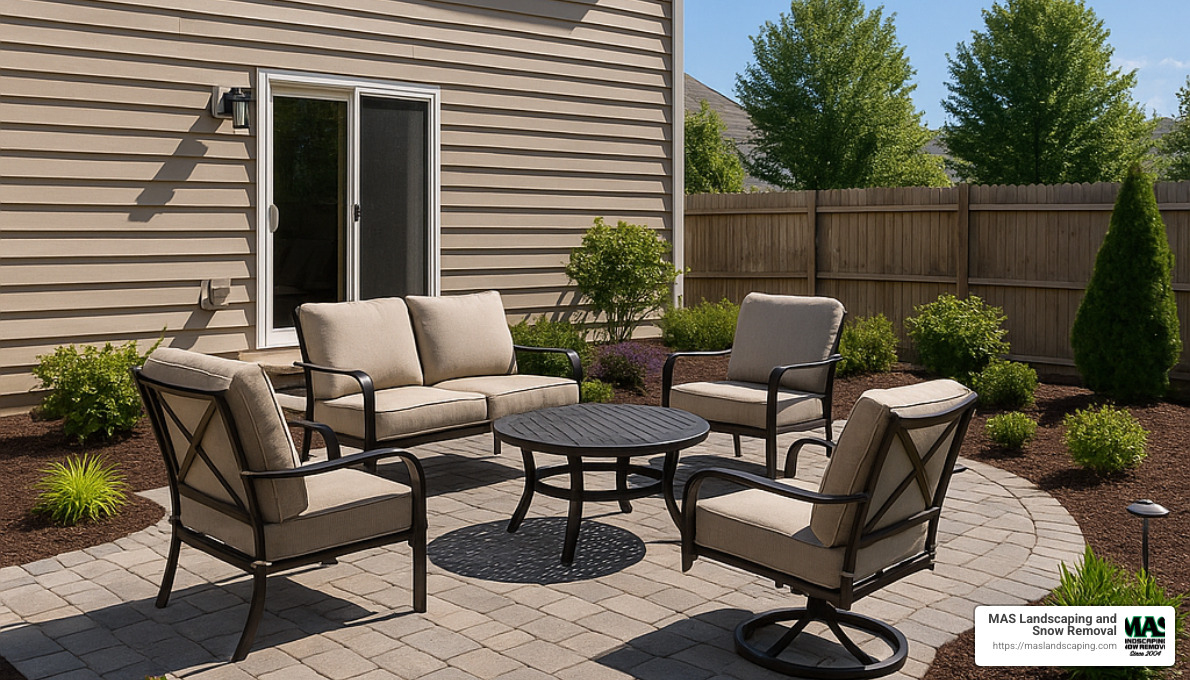 completed hardscape project - hardscaping your yard