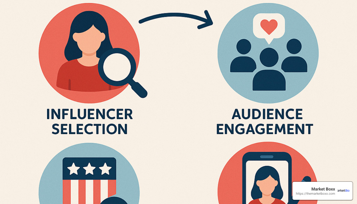 Influencer marketing strategy diagram - brand awareness