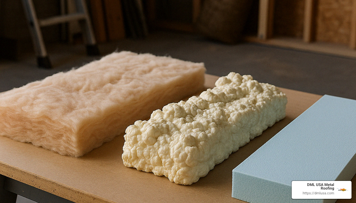 different types of roof insulation materials - energy saving roof insulation