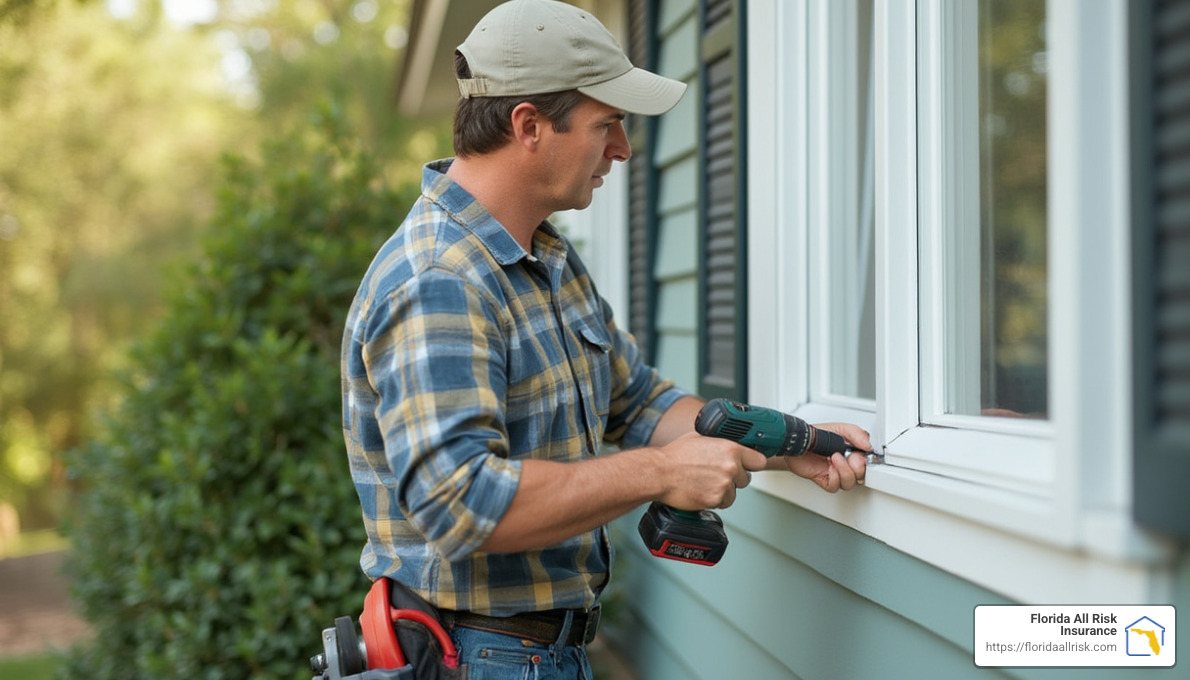 homeowner installing safety features - home insurance the villages fl