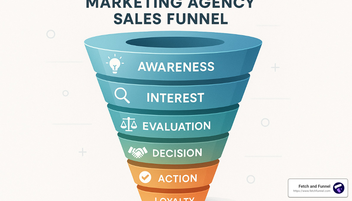 Marketing agency sales funnel visualization - sales funnel for marketing agencies