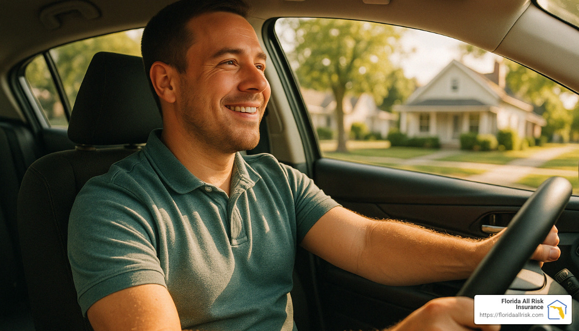 Driver regaining confidence after navigating DUI insurance challenges - DUI auto insurance Florida