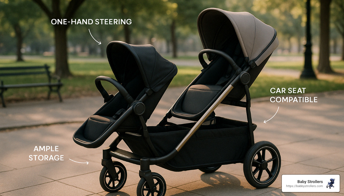 luxury tandem stroller shopping considerations - luxury tandem strollers