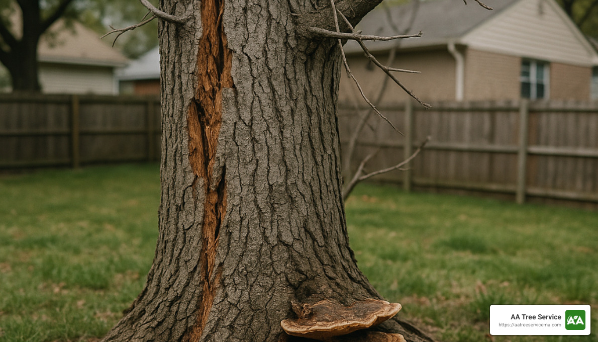 tree damage signs - local tree cutting services