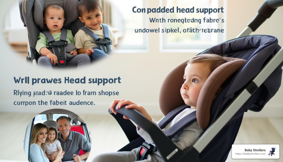 ergonomic baby stroller design - Stroller with head support