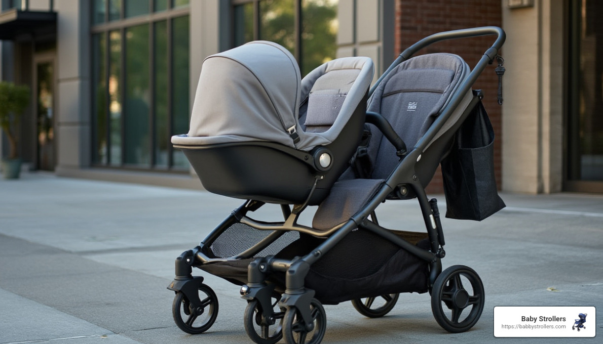 luxury double stroller with premium features - double stroller clearance
