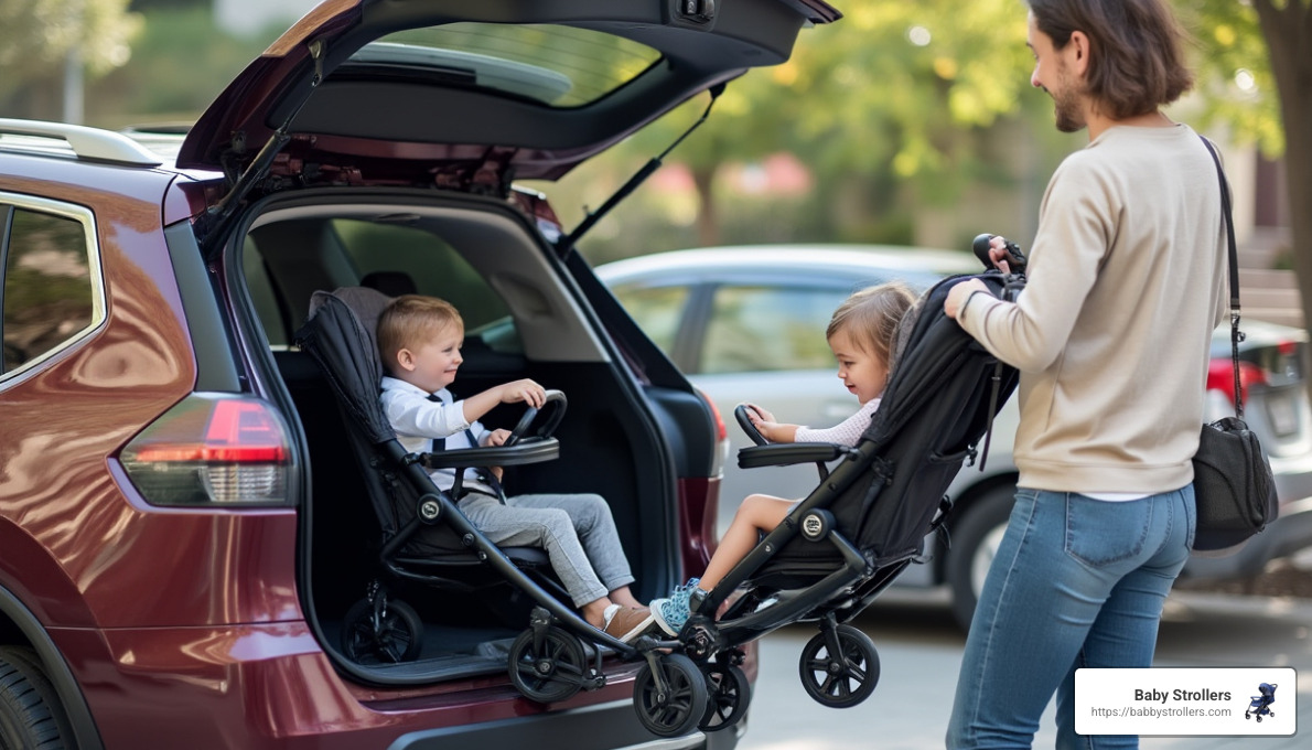 lightweight double stroller with two seats - double stroller clearance