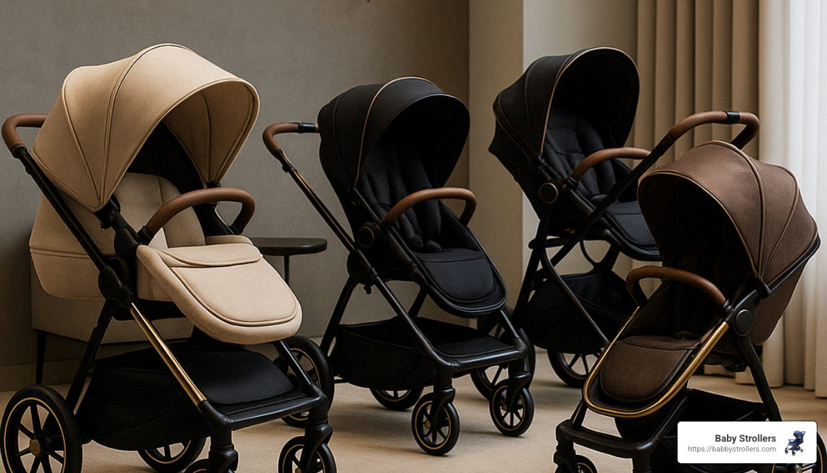 collection of luxury baby strollers - best luxury baby strollers