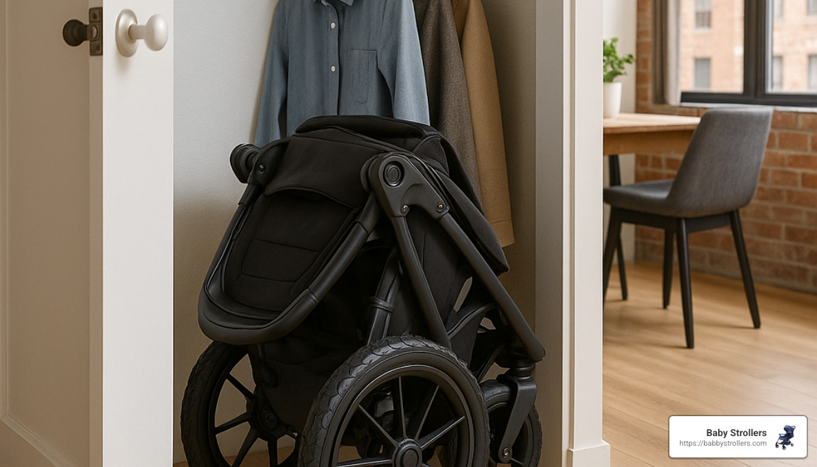 compact folded city jogging stroller - best city jogging strollers