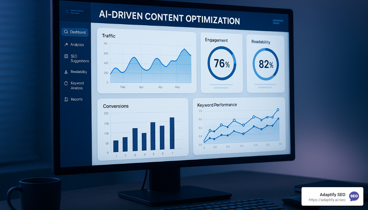Adaptify SEO automated content optimization interface - Content Development Tools