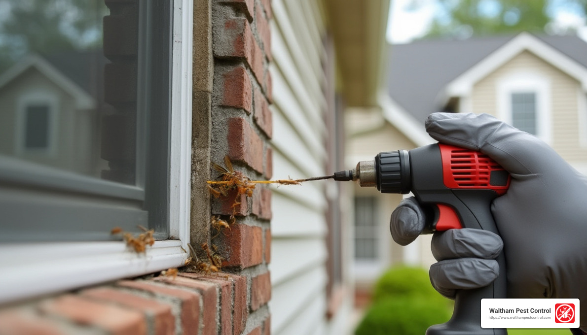 Sealing entry points around a home - how to get rid of wasp nests