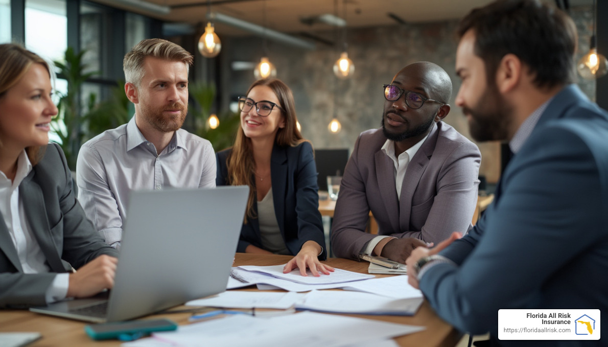 Business protection and insurance concept - business liability insurance