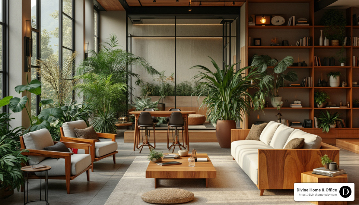Modern luxurious interior with sustainable elements - luxury interior design