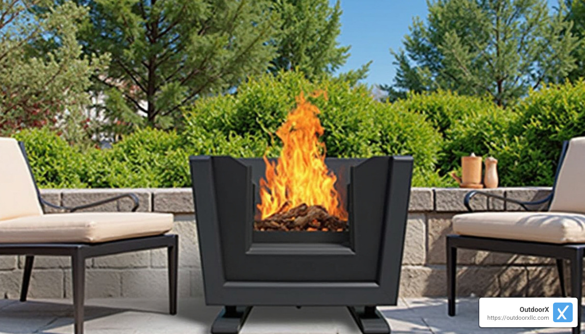 smokeless firepit with double wall construction - Backyard Firepits