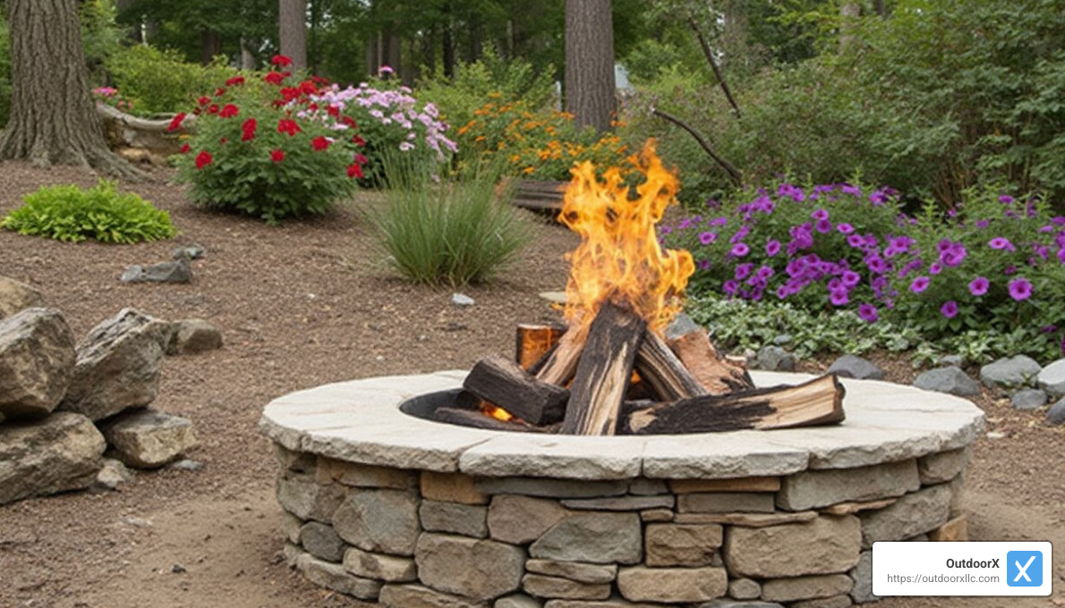firepit safety measures illustration - Backyard Firepits
