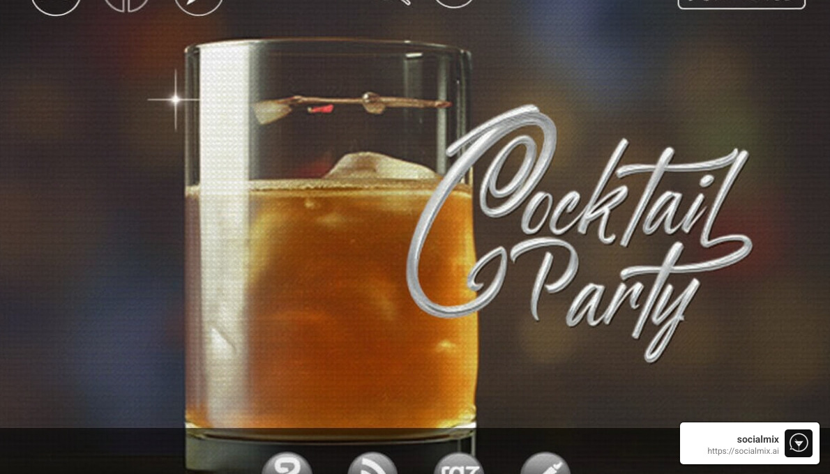 virtual cocktail party app interface - virtual cocktail party app