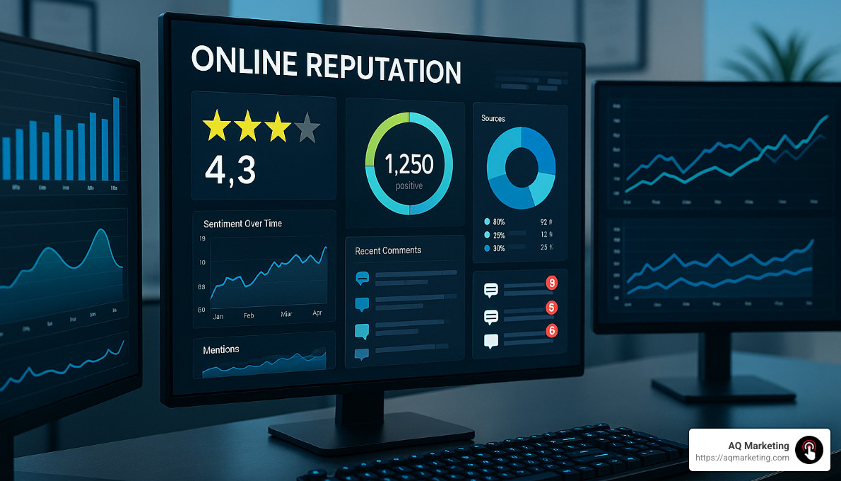 reputation monitoring dashboard - online reputation repair