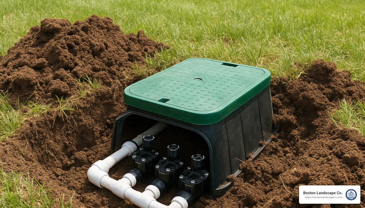 valve box installation - how are irrigation systems installed
