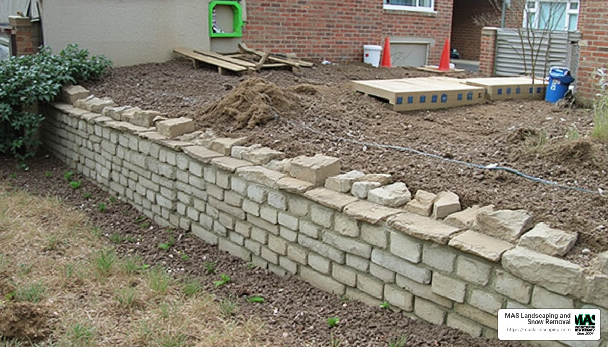cost breakdown chart for retaining wall construction - retaining wall construction near me