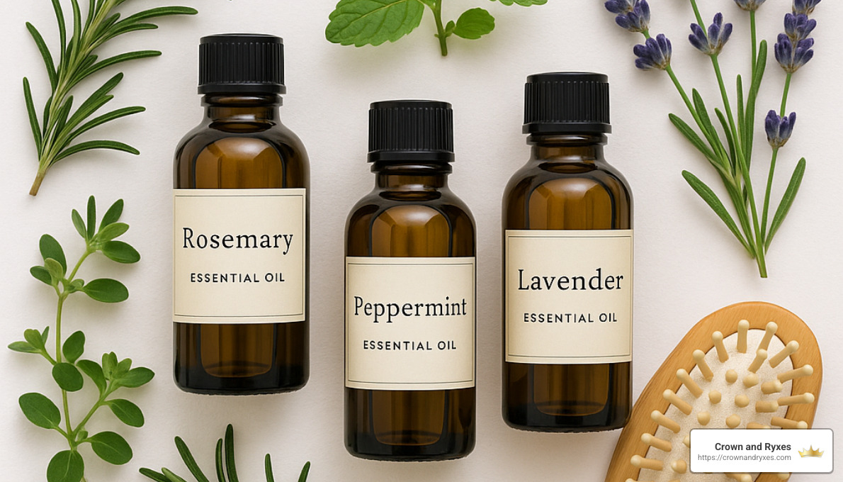 essential oils for hair growth - hair restoration natural solutions