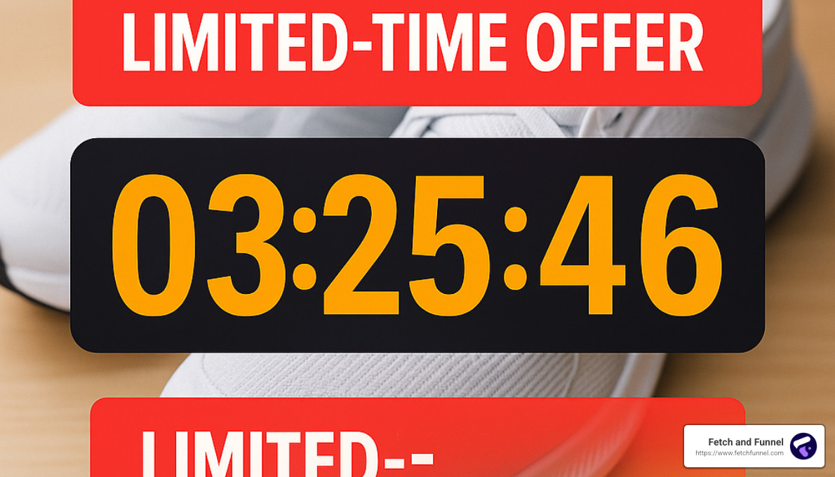 Countdown timer creative showing limited-time offer - best facebook retargeting strategy