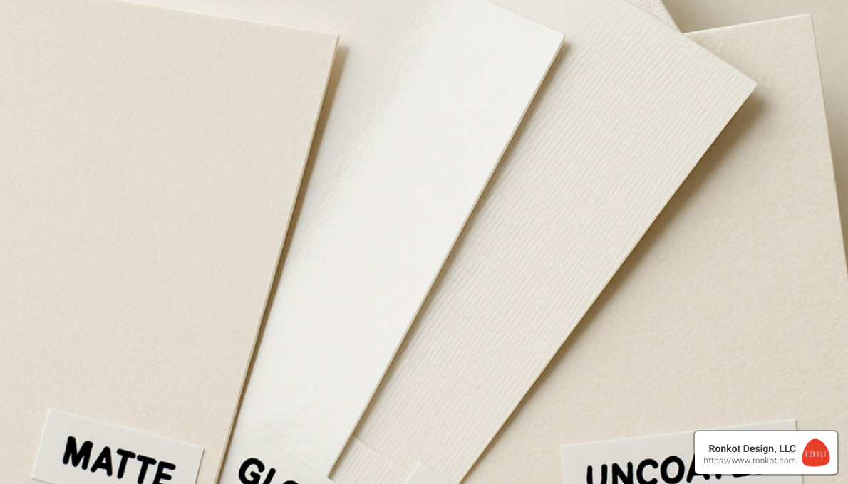 Paper stock samples showing various textures and finishes - business brochure printing services in dallas tx Paper stock samples showing various textures and finishes - business brochure printing services in dallas tx