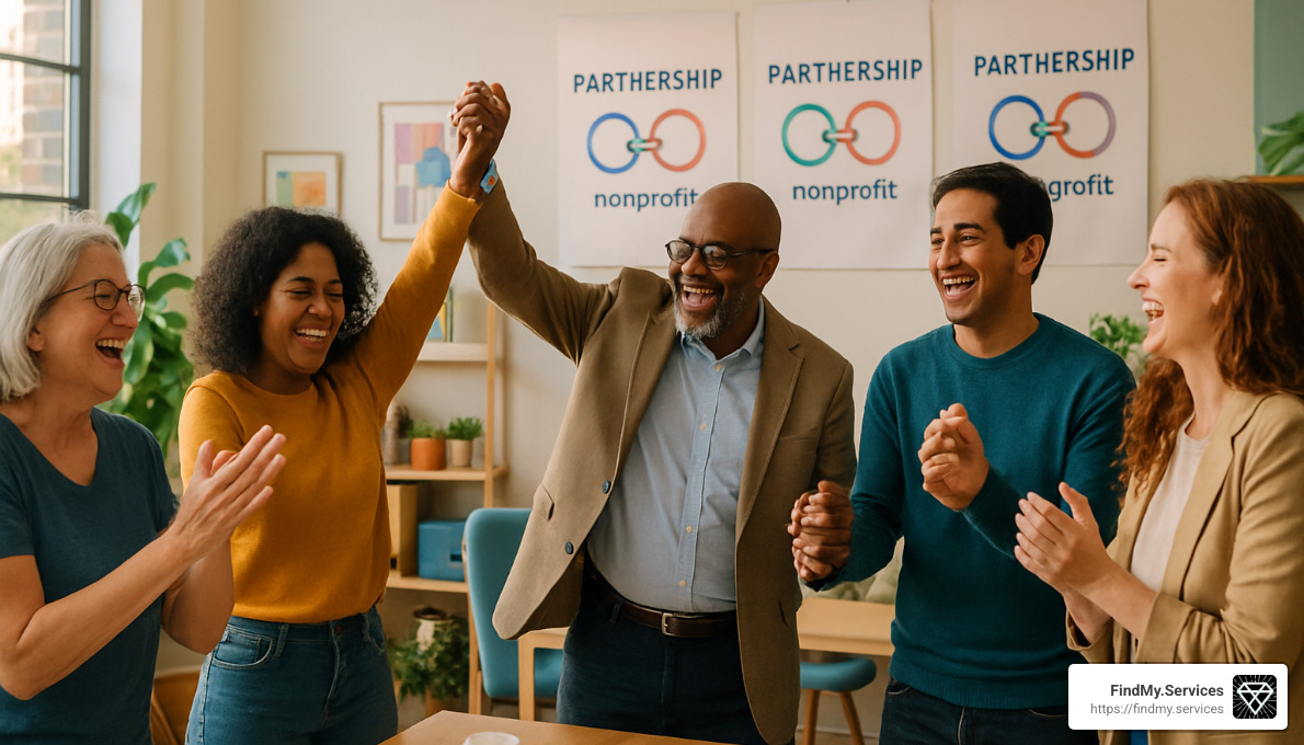 nonprofit partnership celebration - nonprofit strategic partnerships