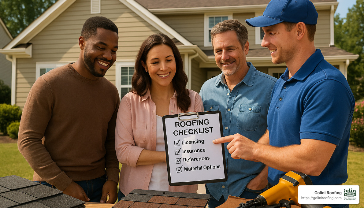 roofing contractor selection factors - roofing installations