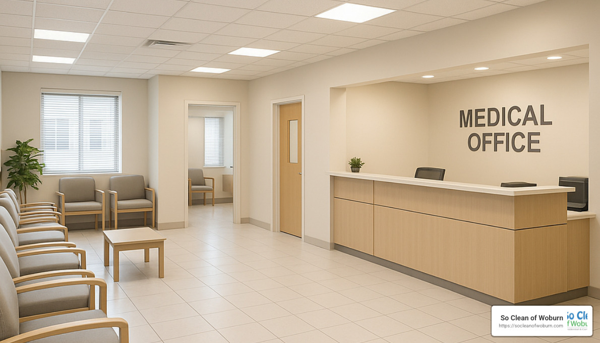 clean medical office lobby and waiting area - cleaning services for medical offices