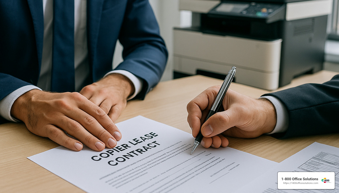 Contract signing for affordable copier lease - affordable copier leasing Contract signing for affordable copier lease - affordable copier leasing