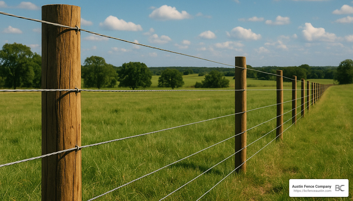 High-tensile wire ranch fencing - ranch fencing options