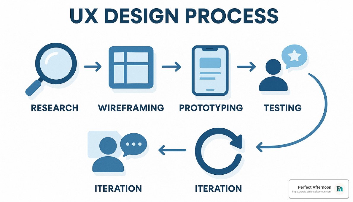 UX design process workflow - ux in website design
