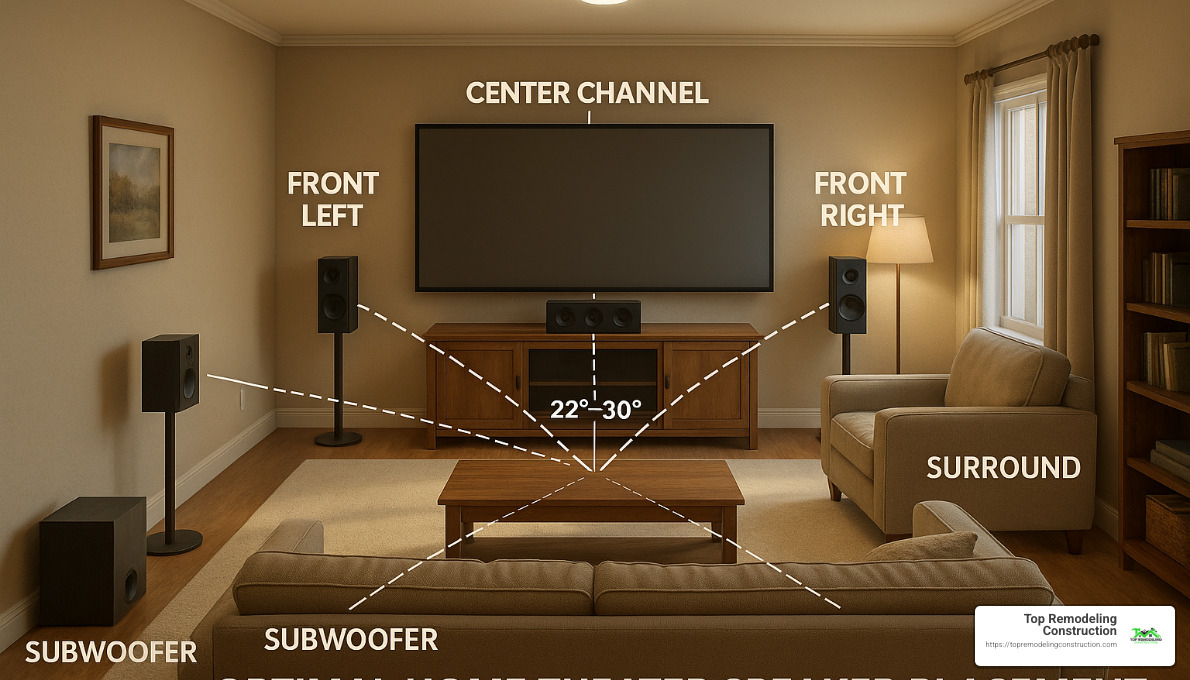 optimal home theater speaker placement - Home theater installations