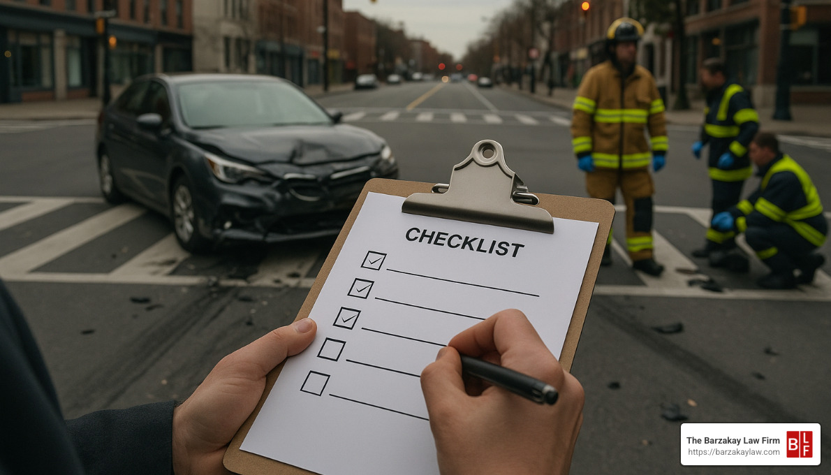 pedestrian accident evidence gathering checklist - miami pedestrian injury attorney