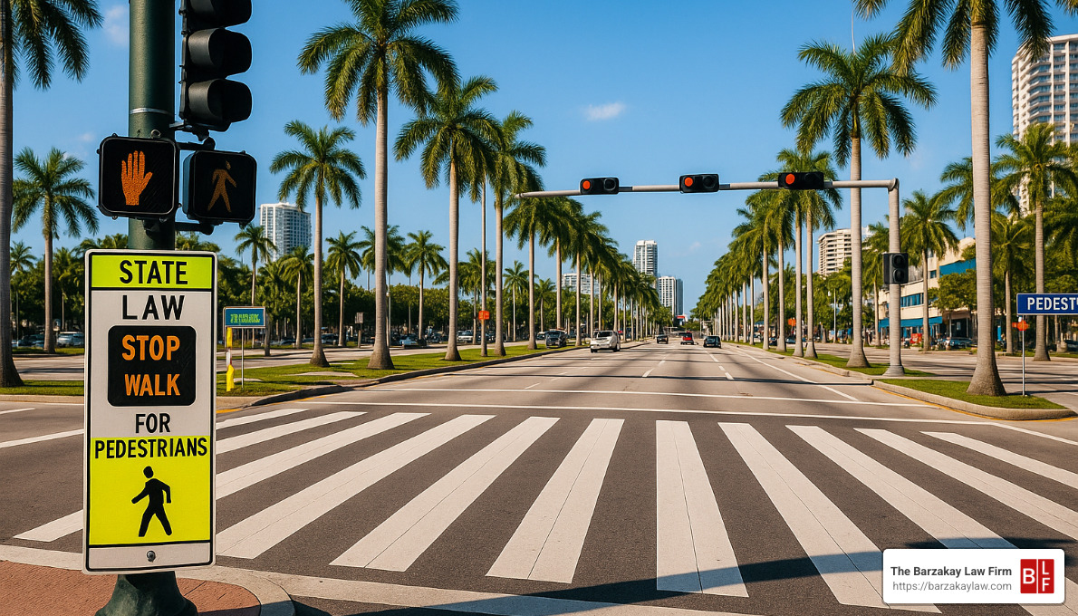 florida pedestrian laws and crosswalk regulations - miami pedestrian injury attorney