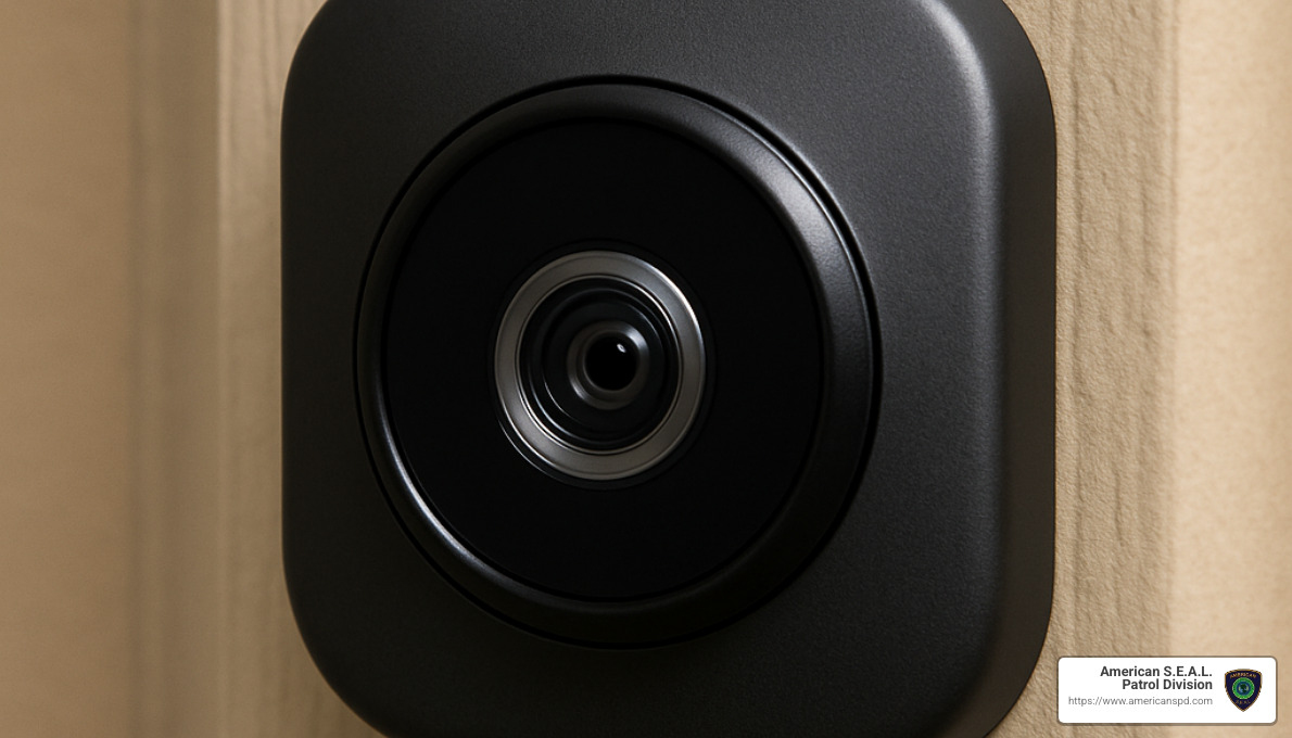 peephole camera for apartment door - apartment friendly security camera