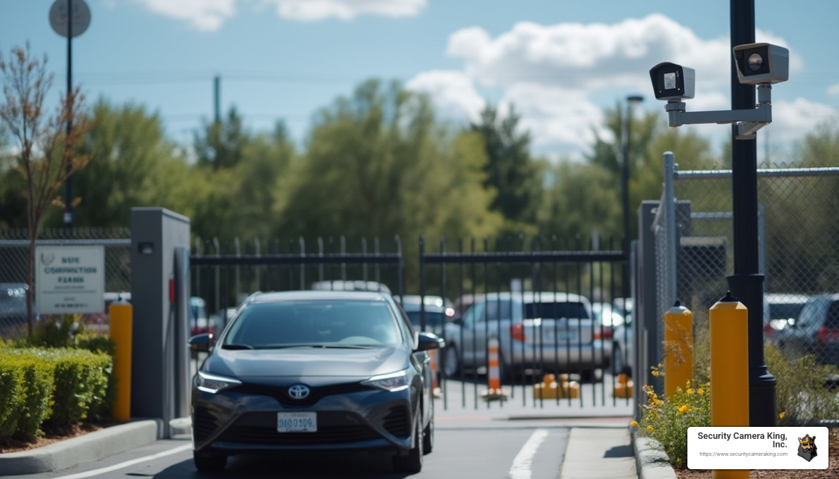 parking access control system with license plate recognition - access control parking systems
